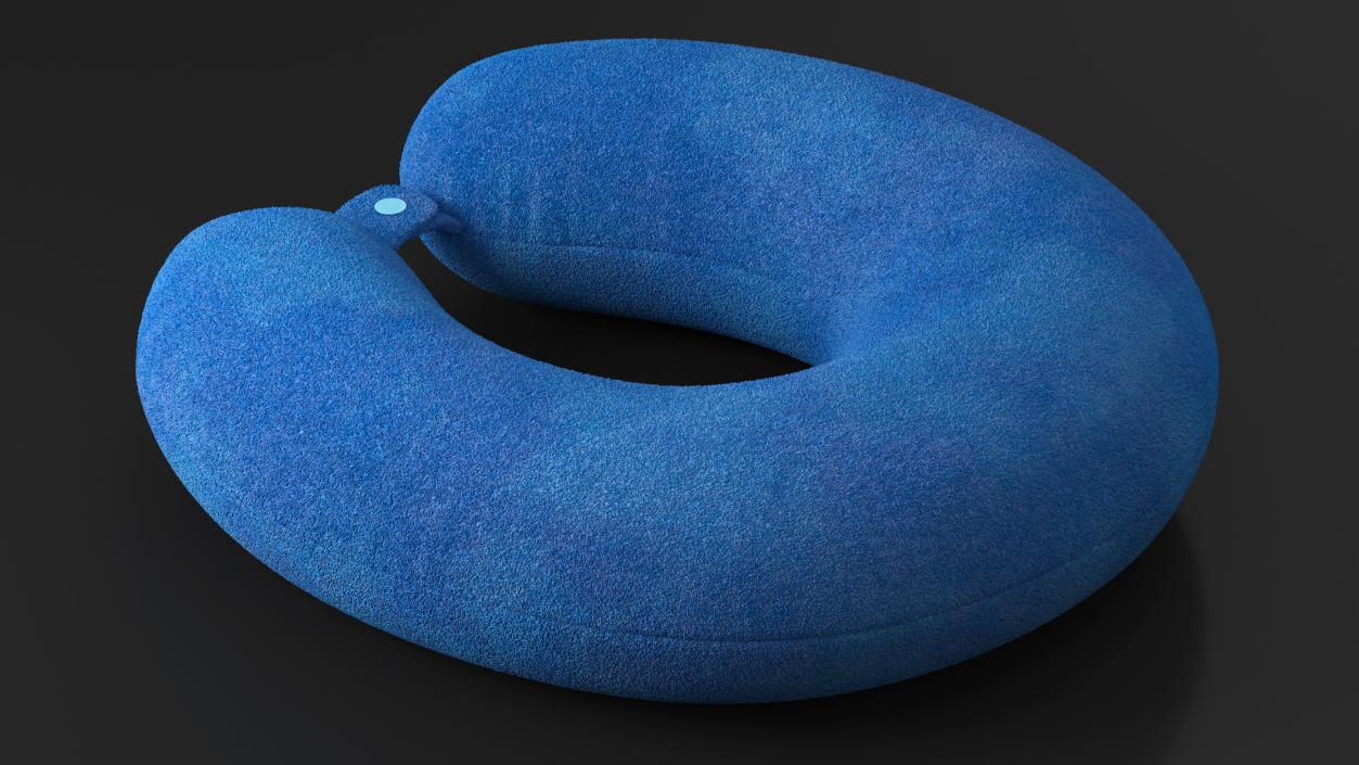 Microfiber Neck Travel Pillow 3D model