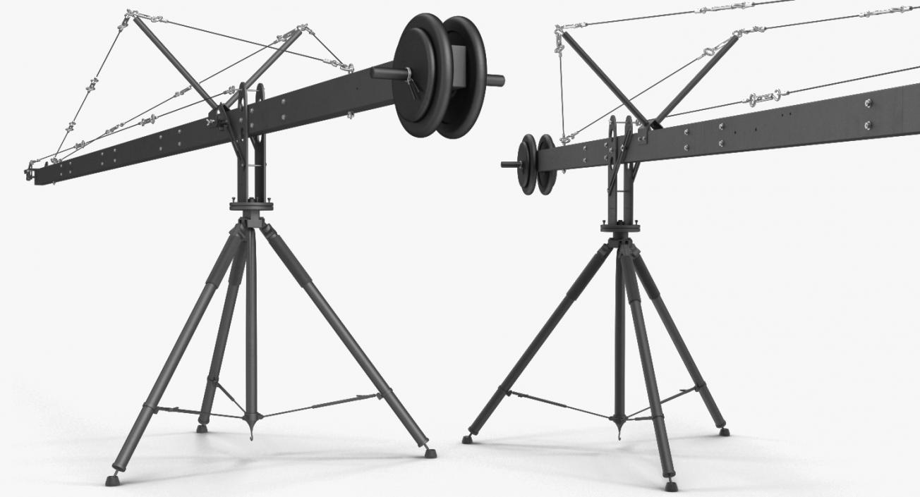 Camera Crane Rigged 3D model