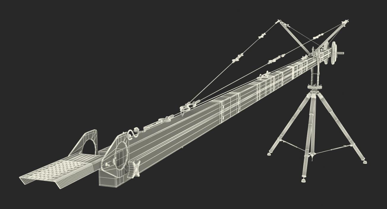 Camera Crane Rigged 3D model