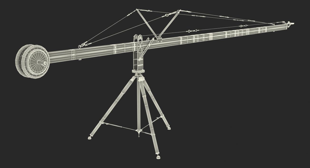 Camera Crane Rigged 3D model