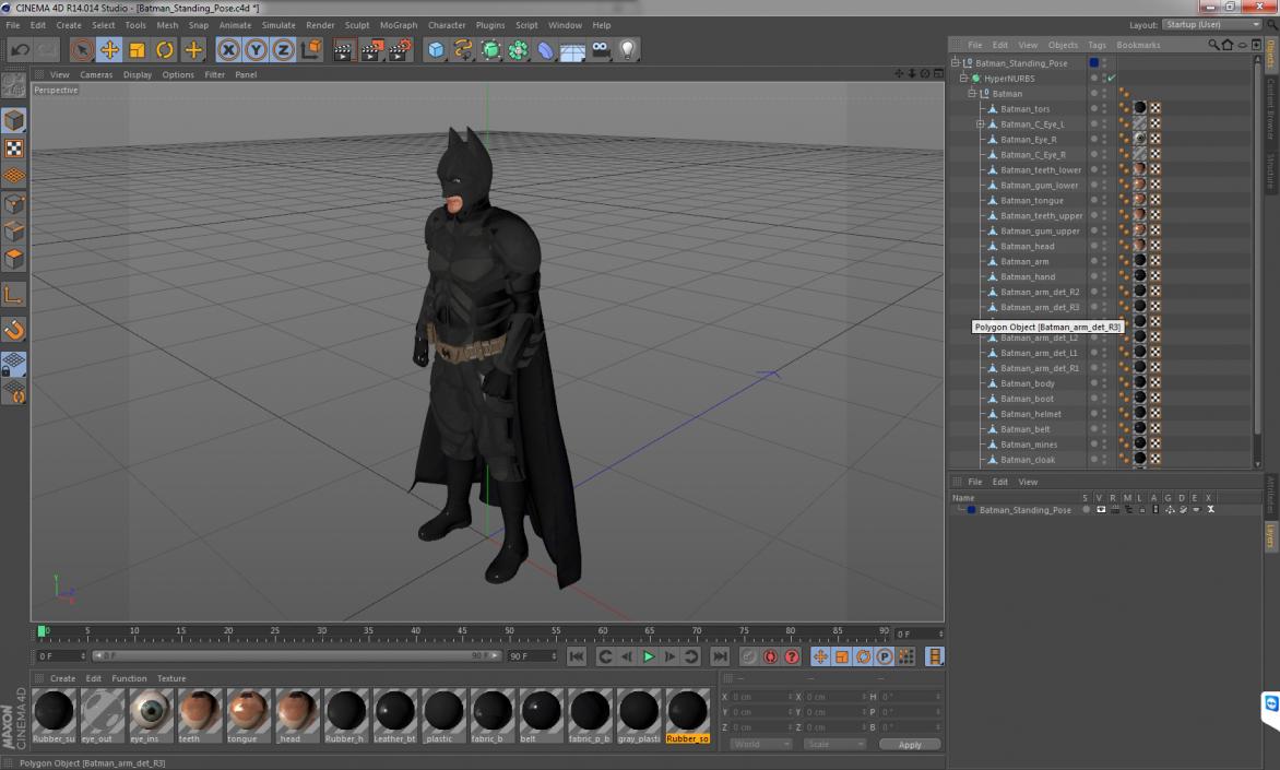 3D model Batman Standing Pose