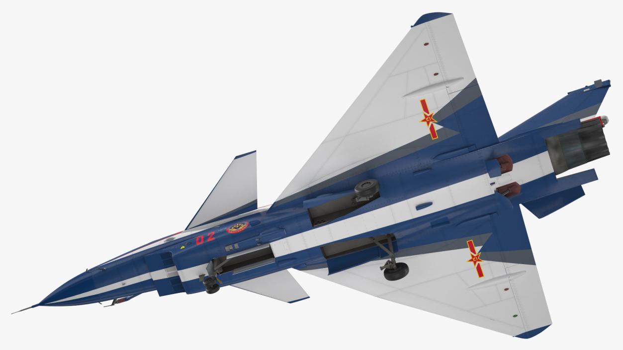 3D model PLAAF J10 Vigorous Dragon Aerobatic Team