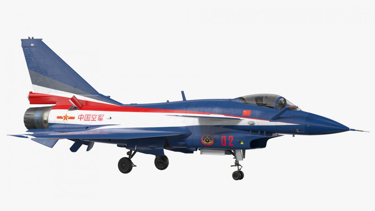 3D model PLAAF J10 Vigorous Dragon Aerobatic Team