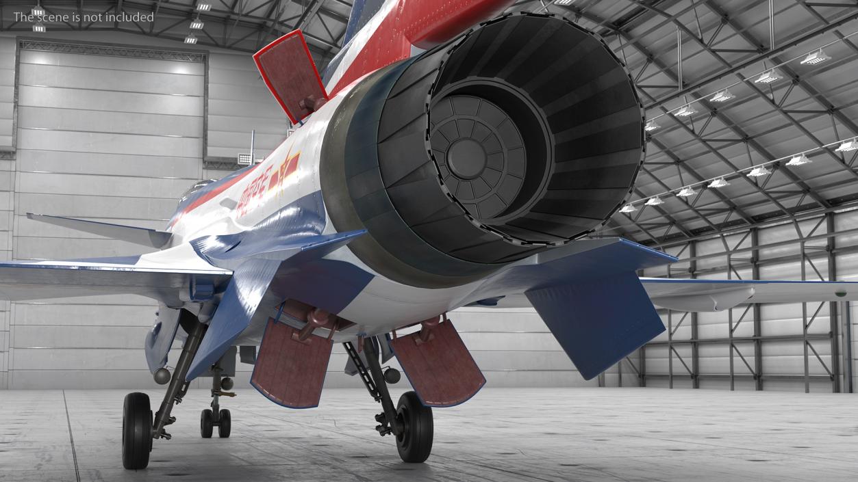 3D model PLAAF J10 Vigorous Dragon Aerobatic Team