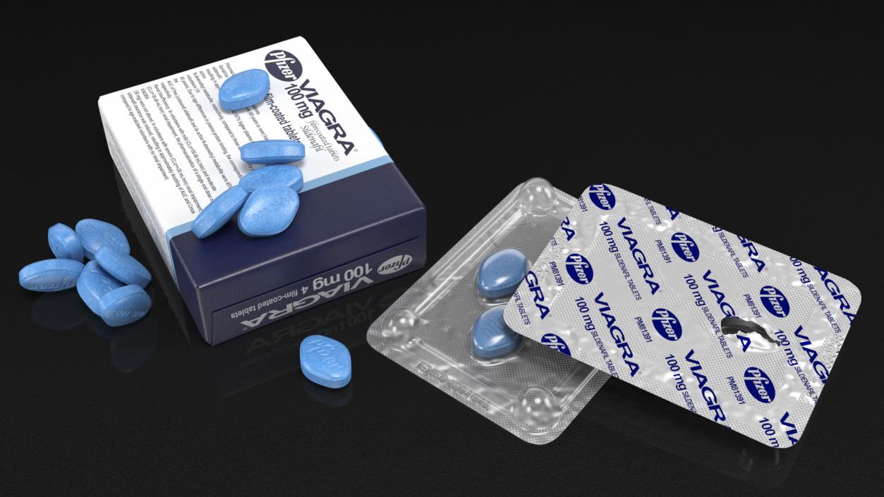 3D Bunch of Viagra Pills