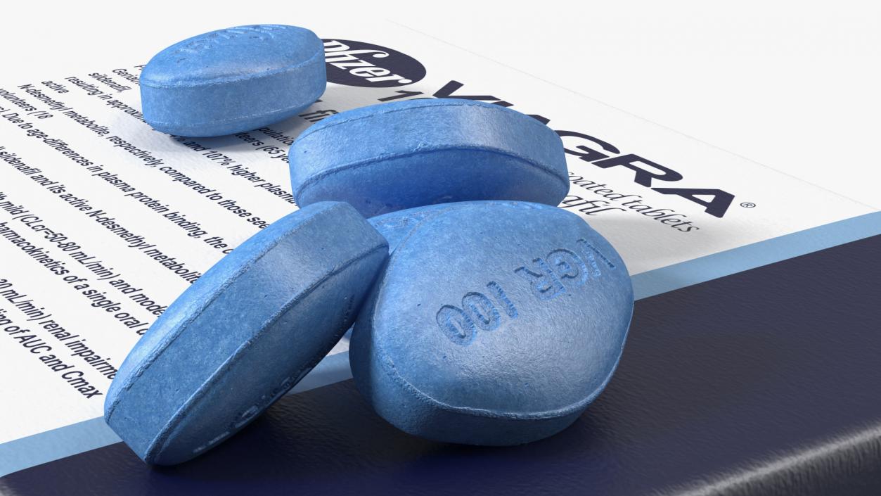 3D Bunch of Viagra Pills