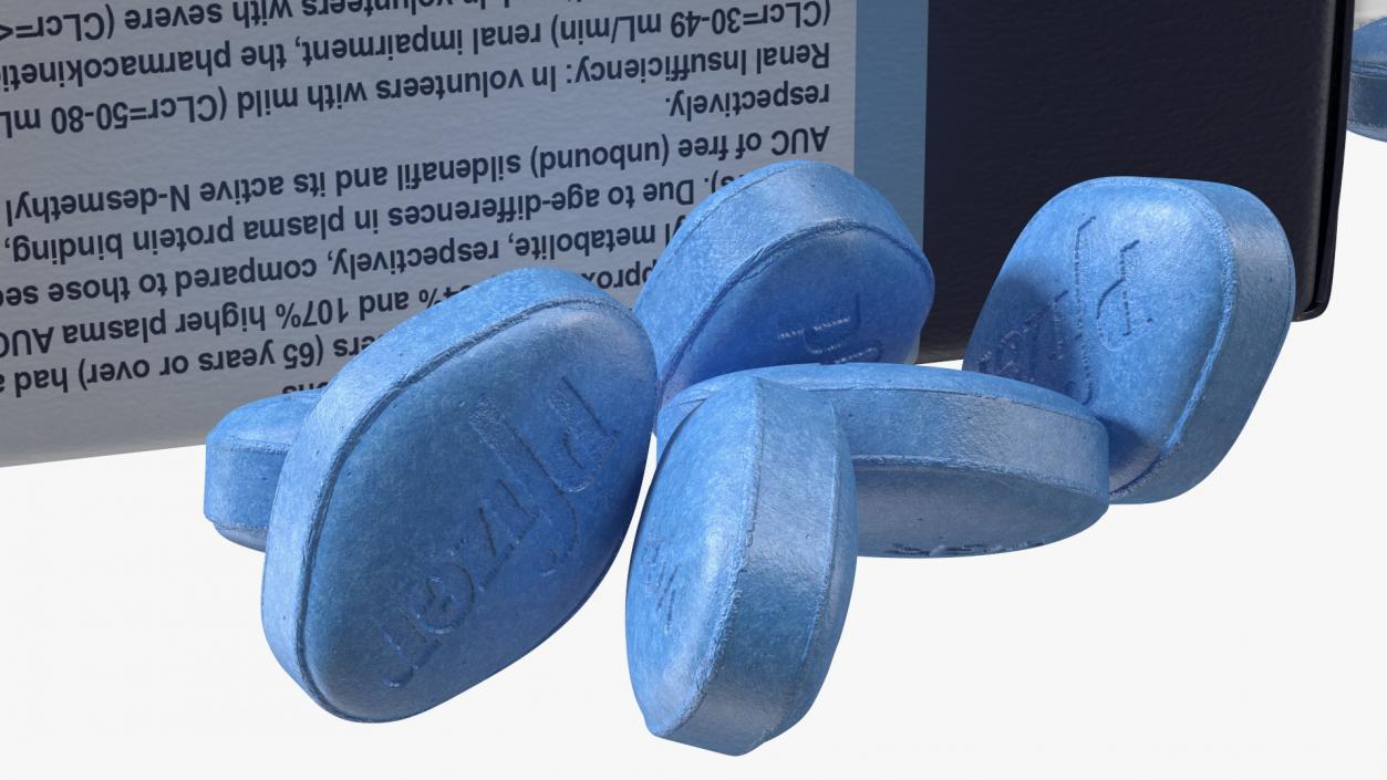 3D Bunch of Viagra Pills