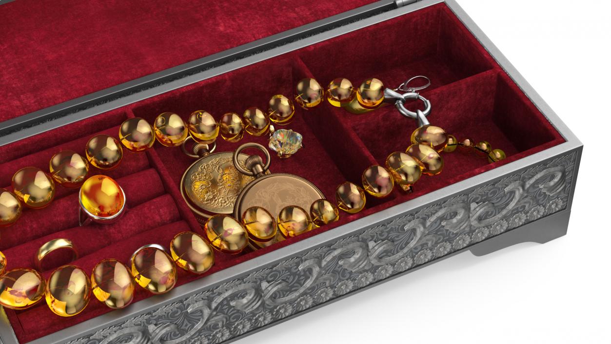 3D model Open Treasure Box Collection 4