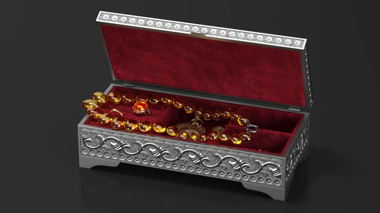 3D model Open Treasure Box Collection 4