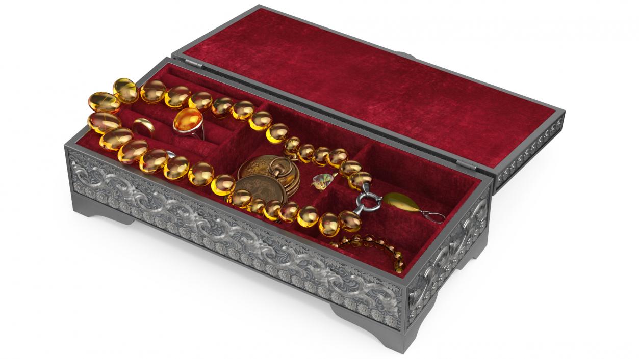 3D model Open Treasure Box Collection 4