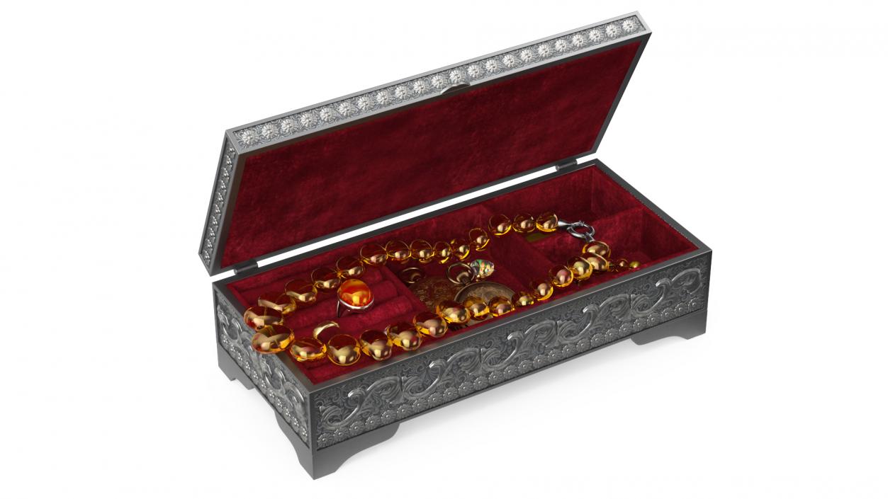 3D model Open Treasure Box Collection 4