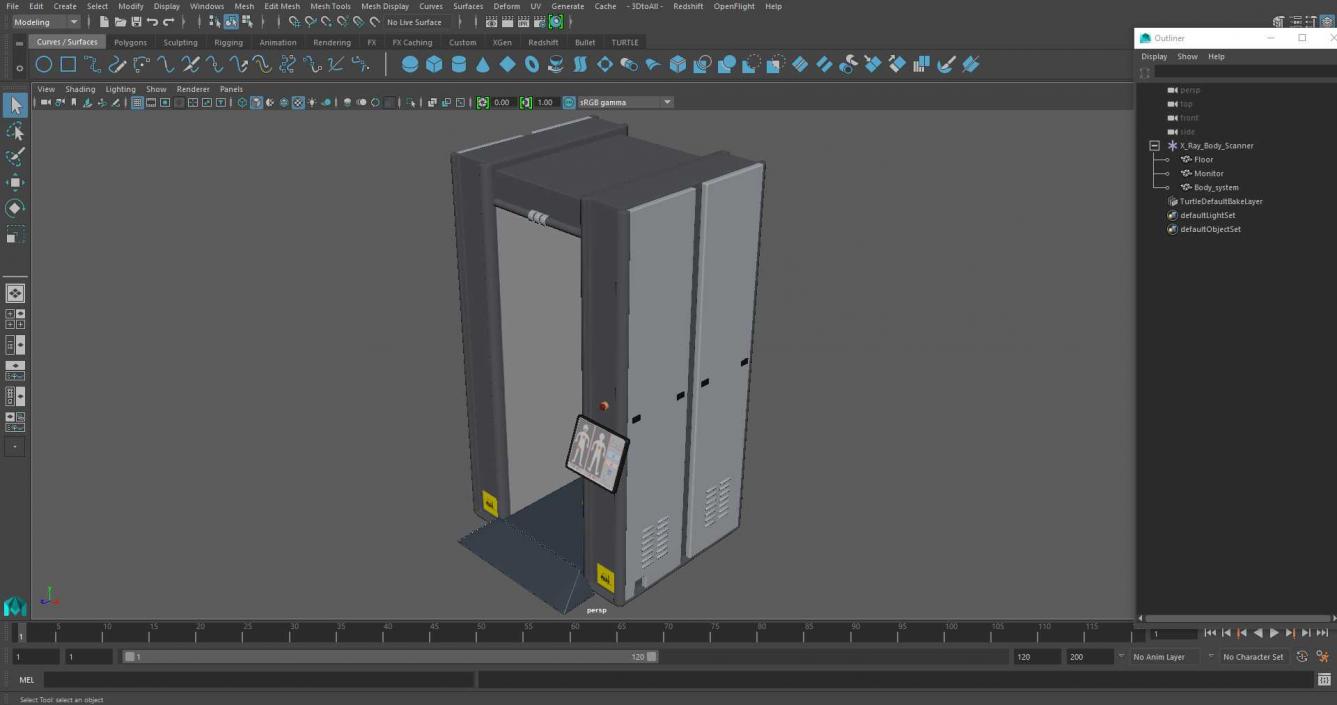 3D X-Ray Body Scanner model