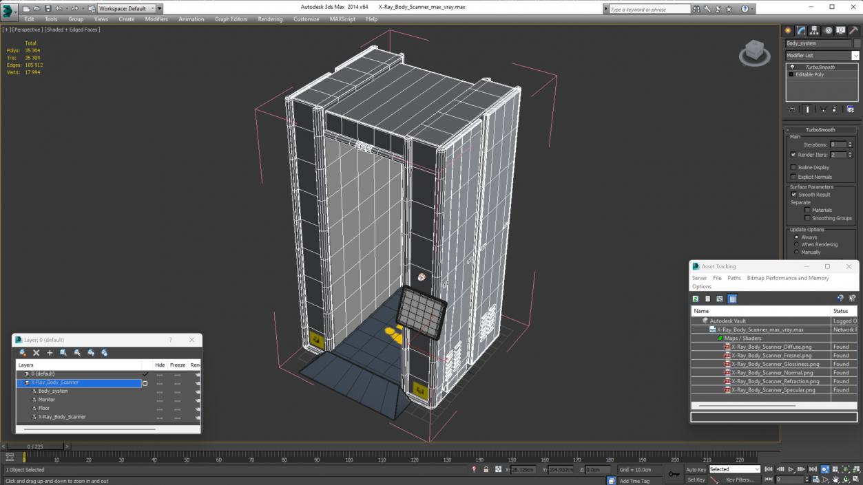 3D X-Ray Body Scanner model