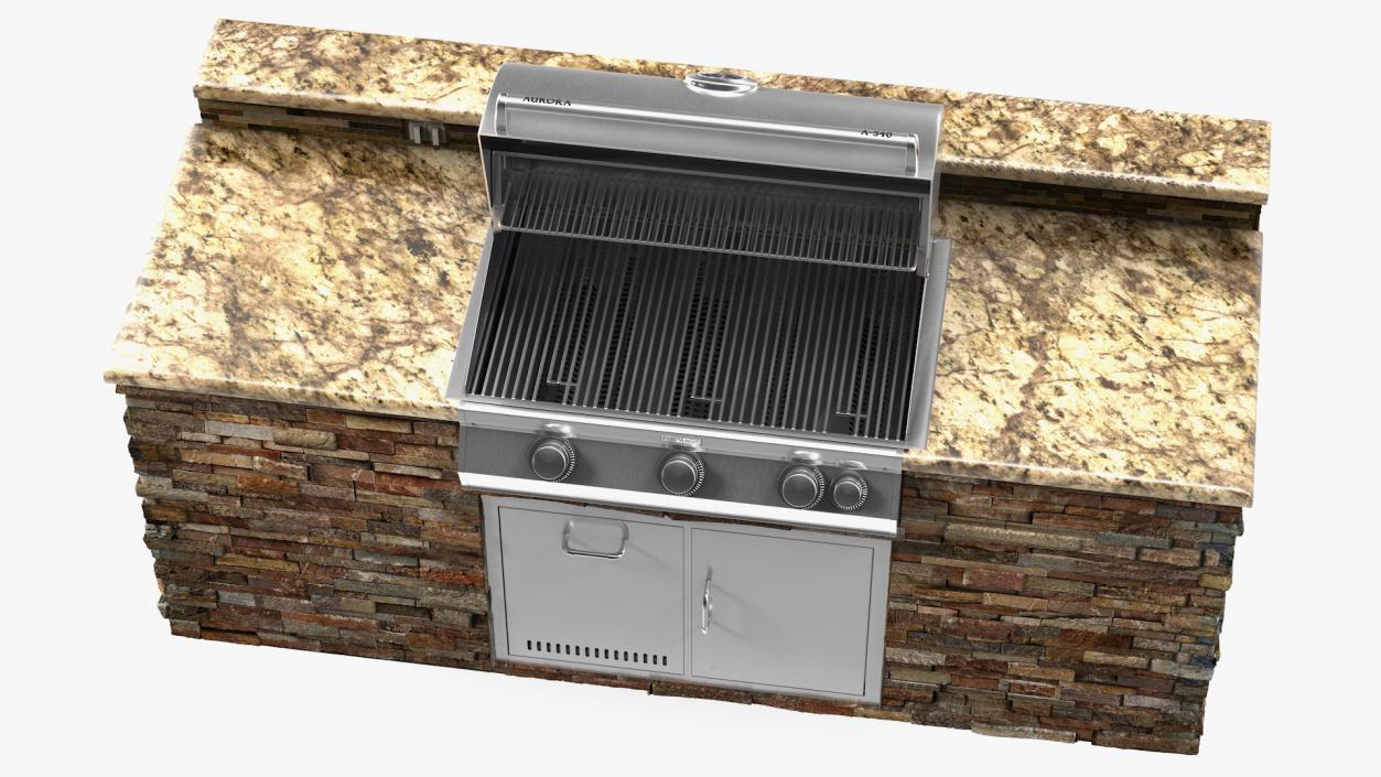 FireMagic Built in Outdoor Grill 3D