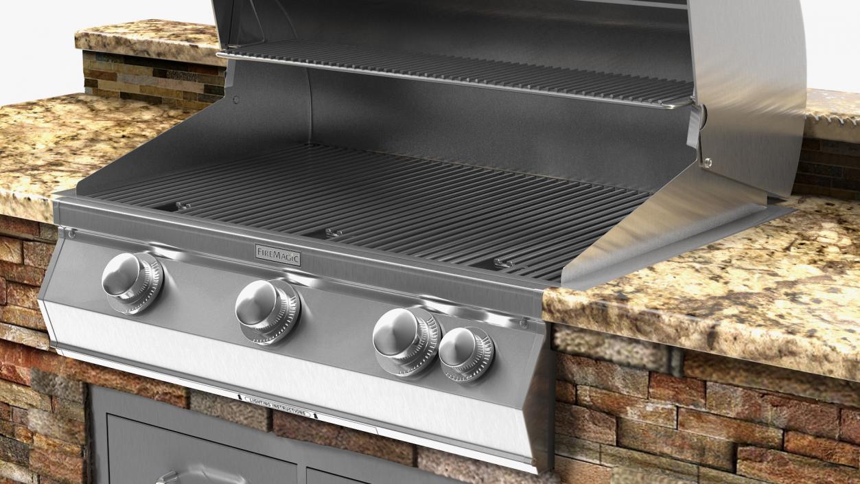 FireMagic Built in Outdoor Grill 3D