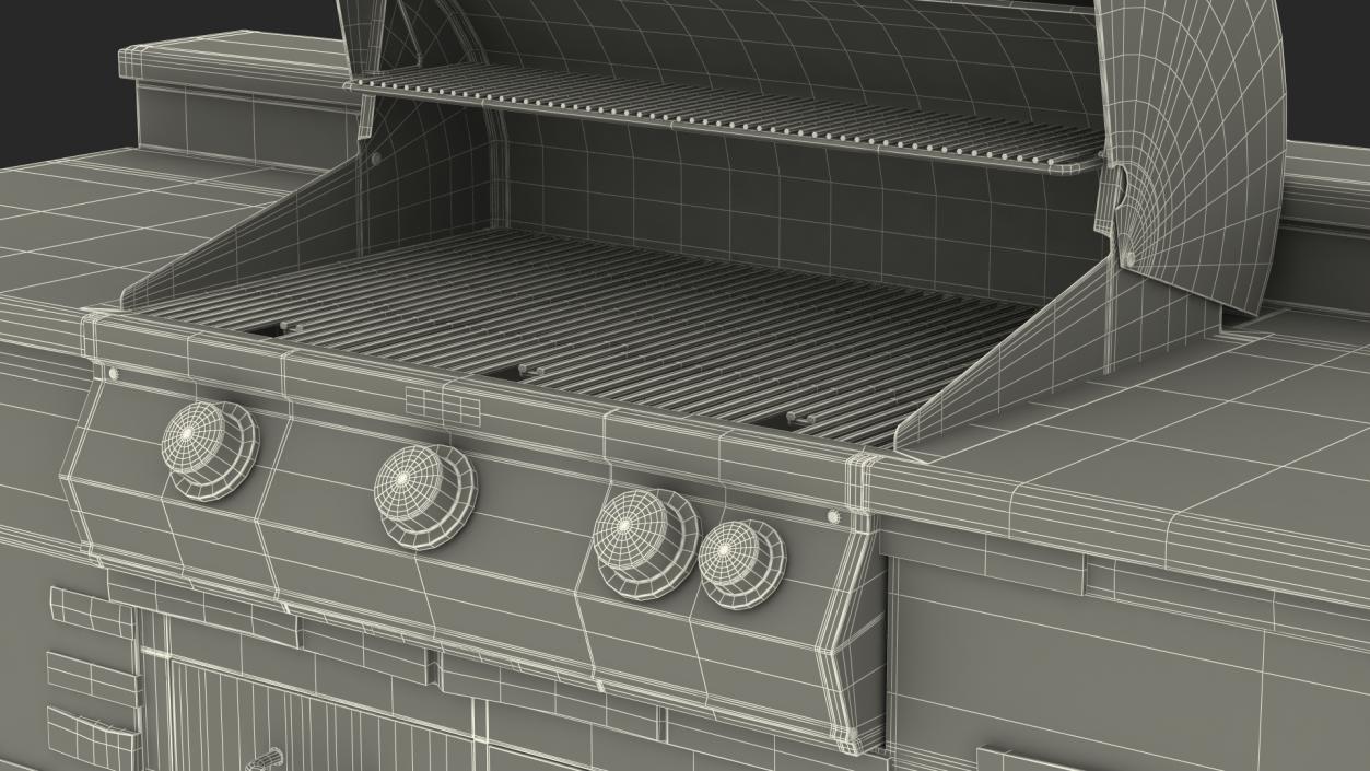 FireMagic Built in Outdoor Grill 3D