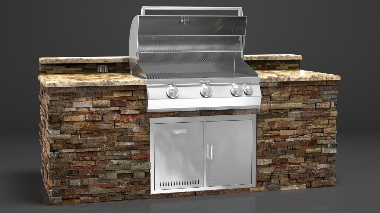 FireMagic Built in Outdoor Grill 3D