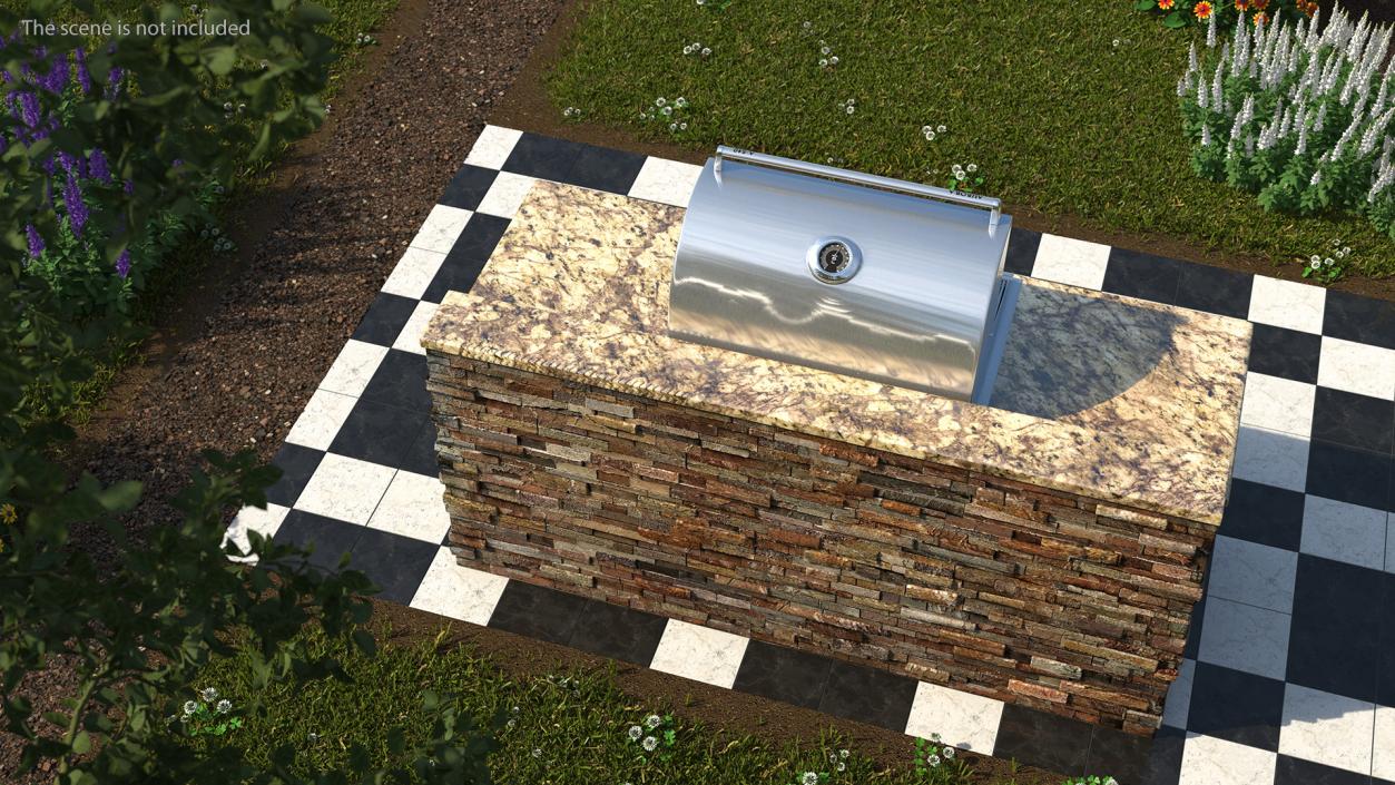 FireMagic Built in Outdoor Grill 3D