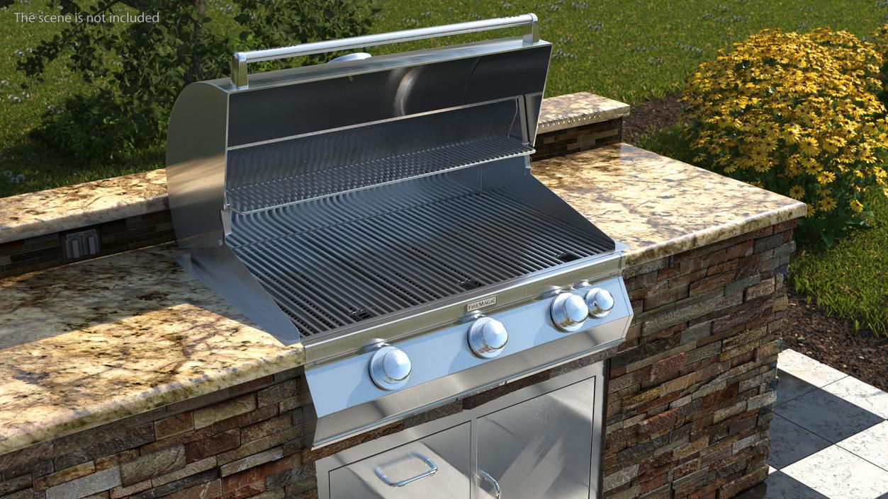 FireMagic Built in Outdoor Grill 3D