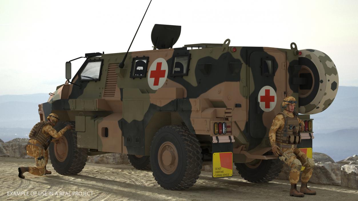 3D model Bushmaster 4x4 Camo Medic