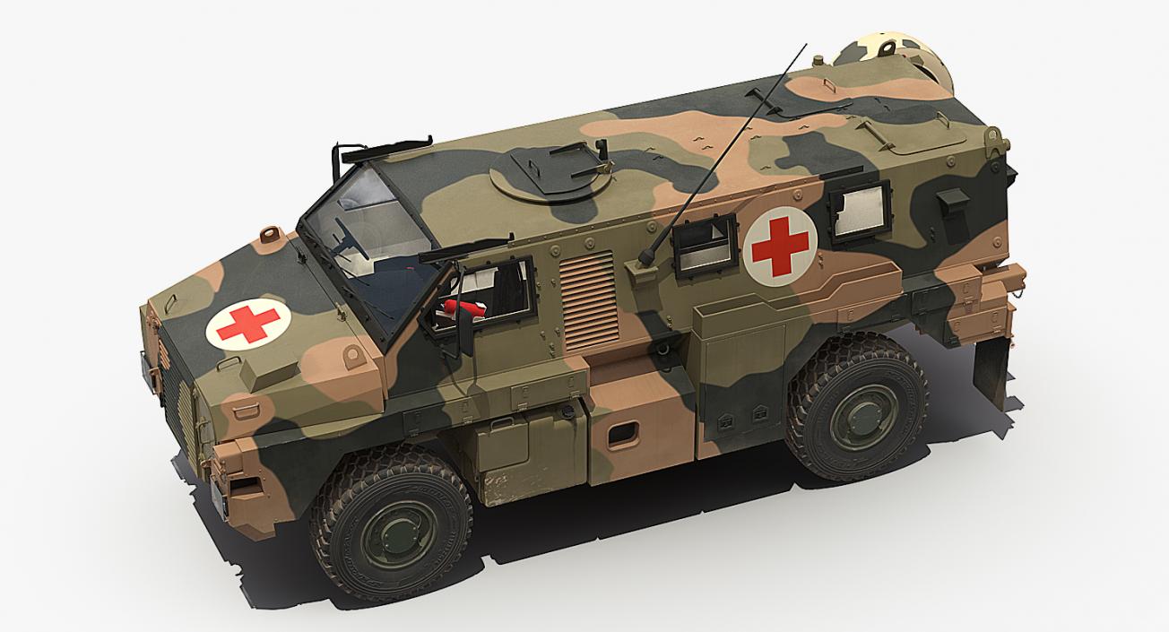 3D model Bushmaster 4x4 Camo Medic