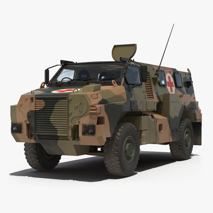 3D model Bushmaster 4x4 Camo Medic