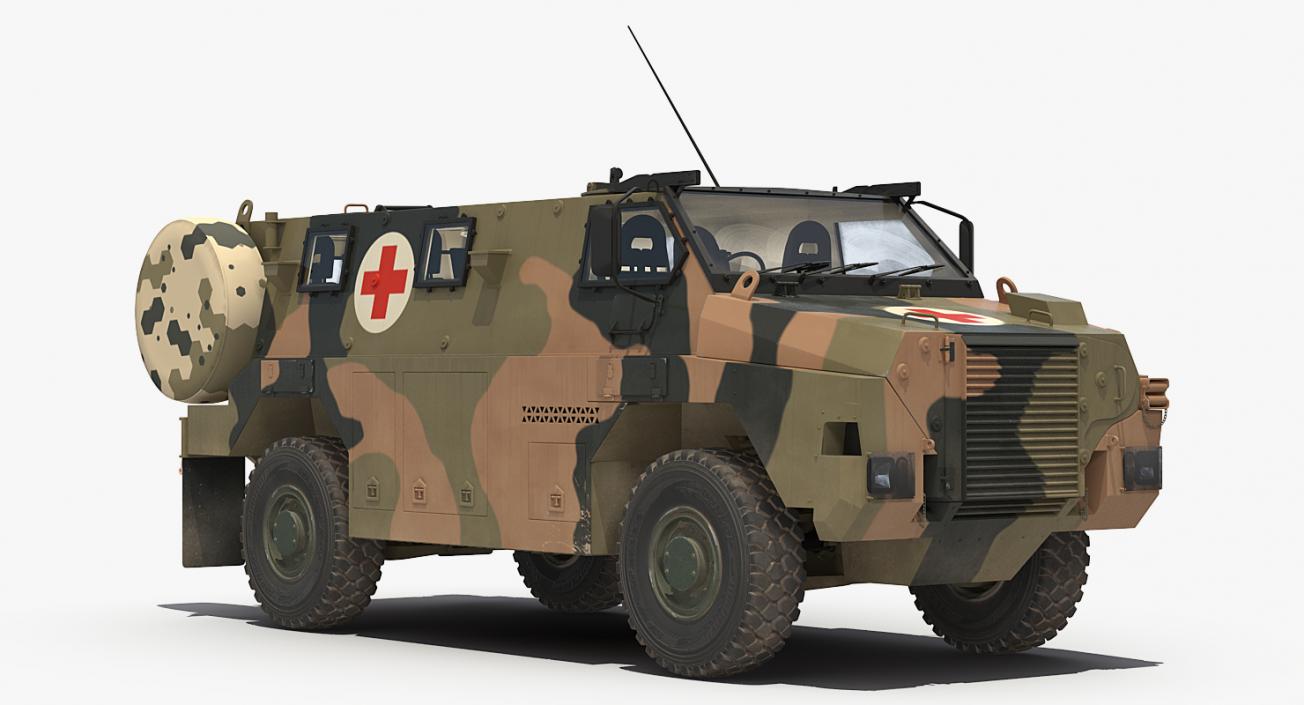 3D model Bushmaster 4x4 Camo Medic