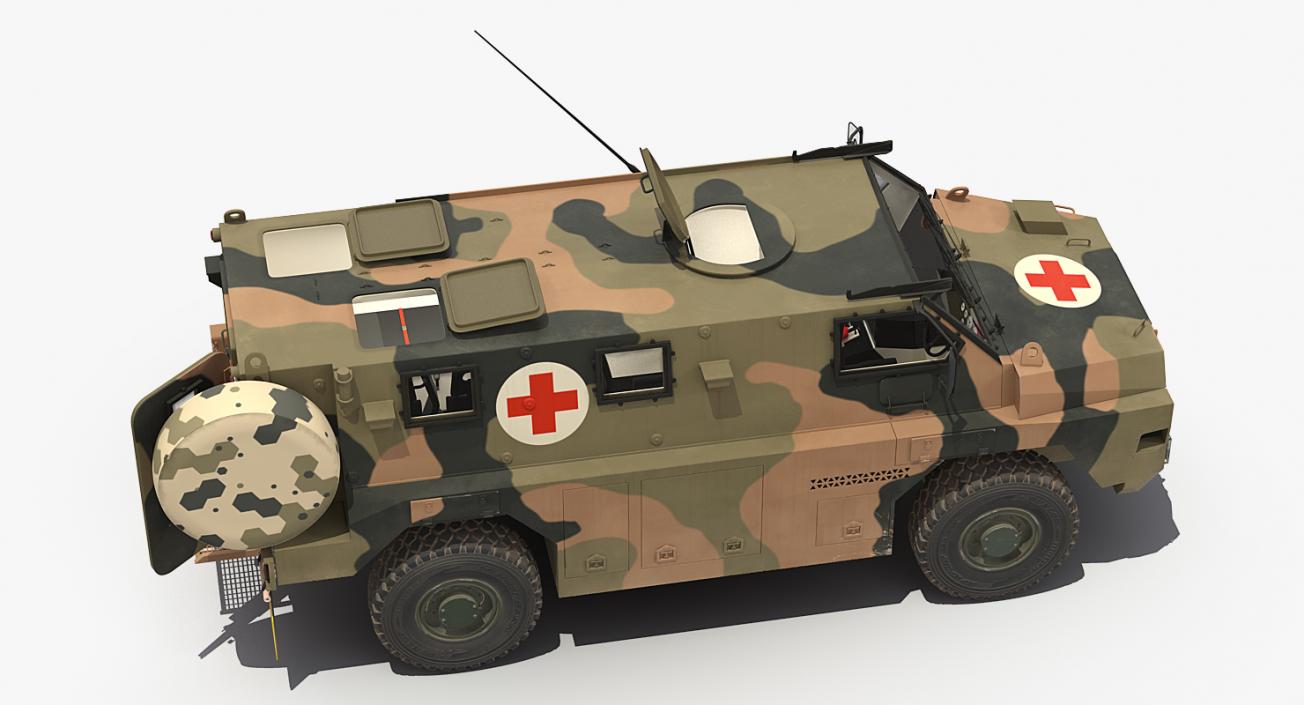 3D model Bushmaster 4x4 Camo Medic