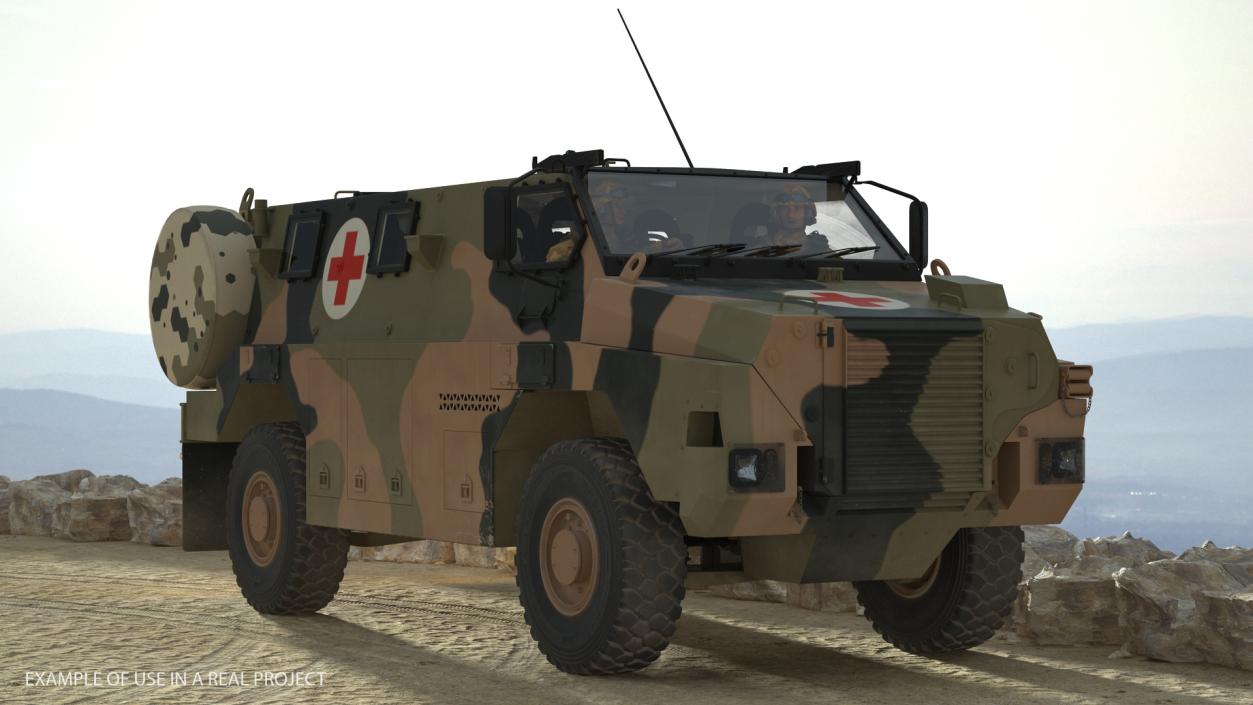 3D model Bushmaster 4x4 Camo Medic