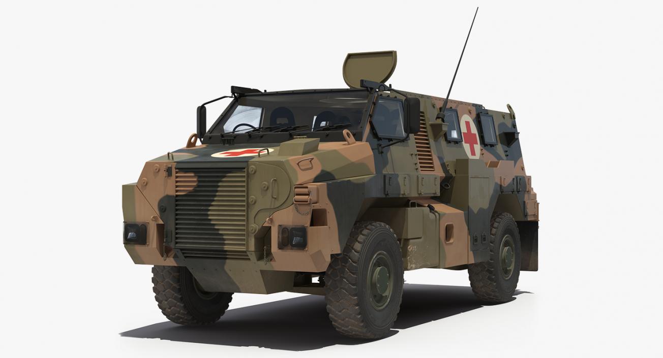 3D model Bushmaster 4x4 Camo Medic