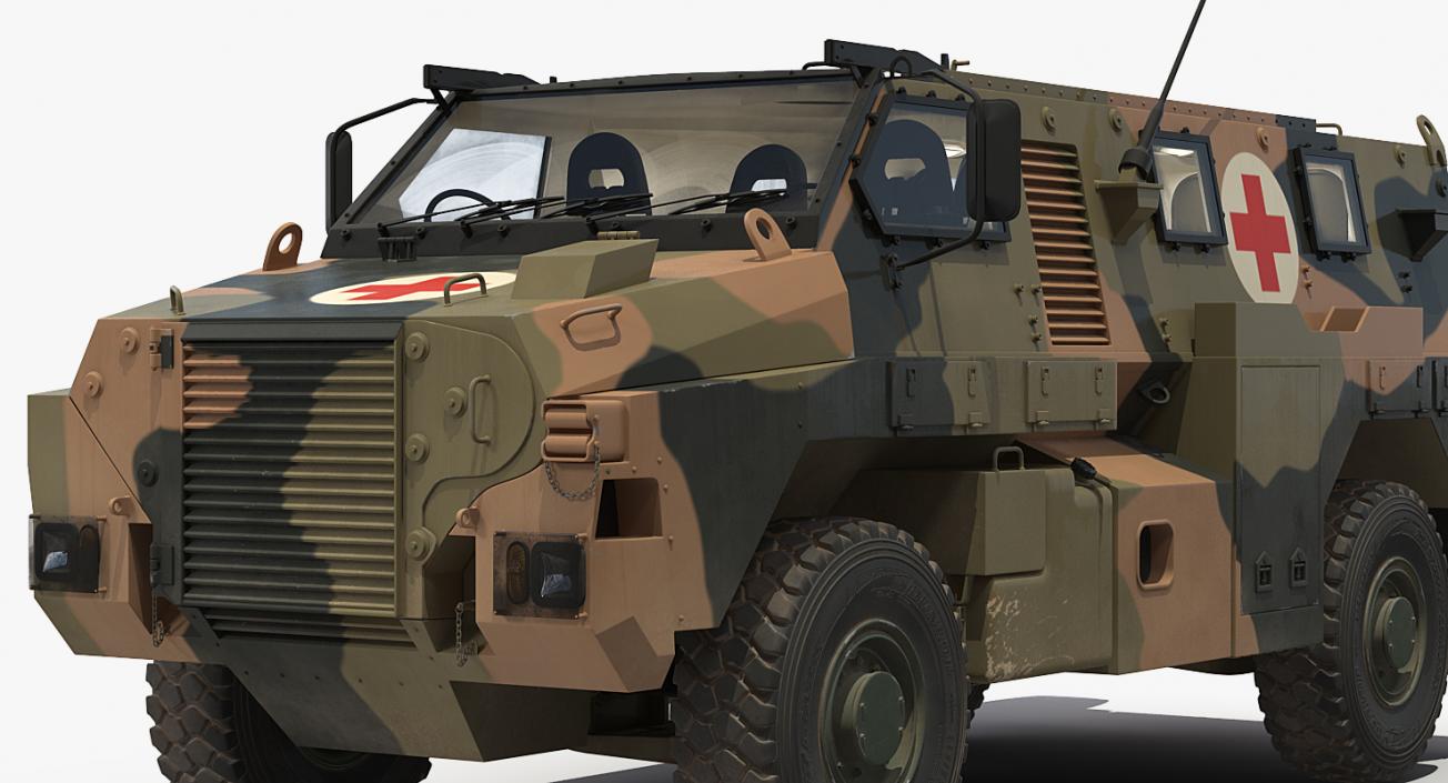 3D model Bushmaster 4x4 Camo Medic