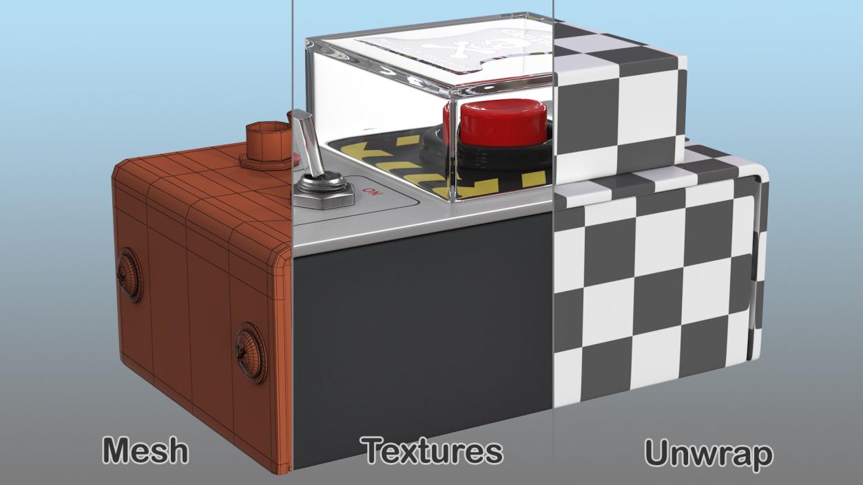 3D Handheld Detonator model