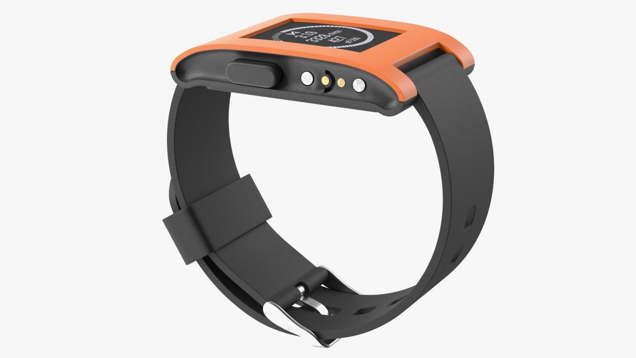 3D Included Pebble Smart Watch with Strap model