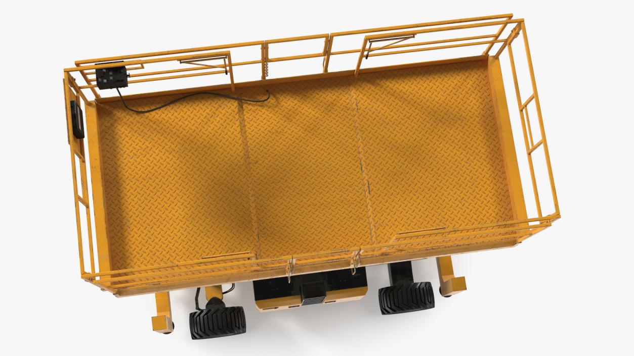 3D Scissor Lift Platform Rigged model