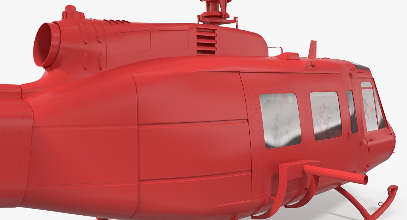 3D Military Utility Helicopter Bell UH-1 Iroquois