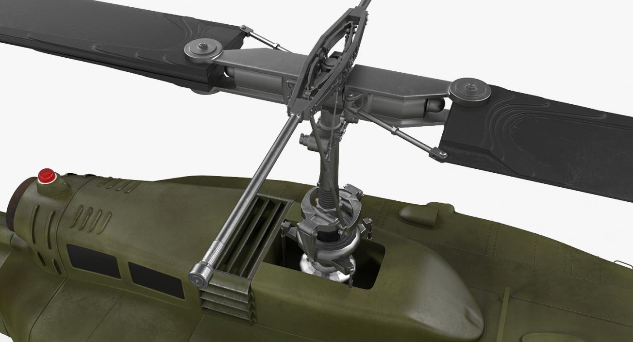 3D Military Utility Helicopter Bell UH-1 Iroquois