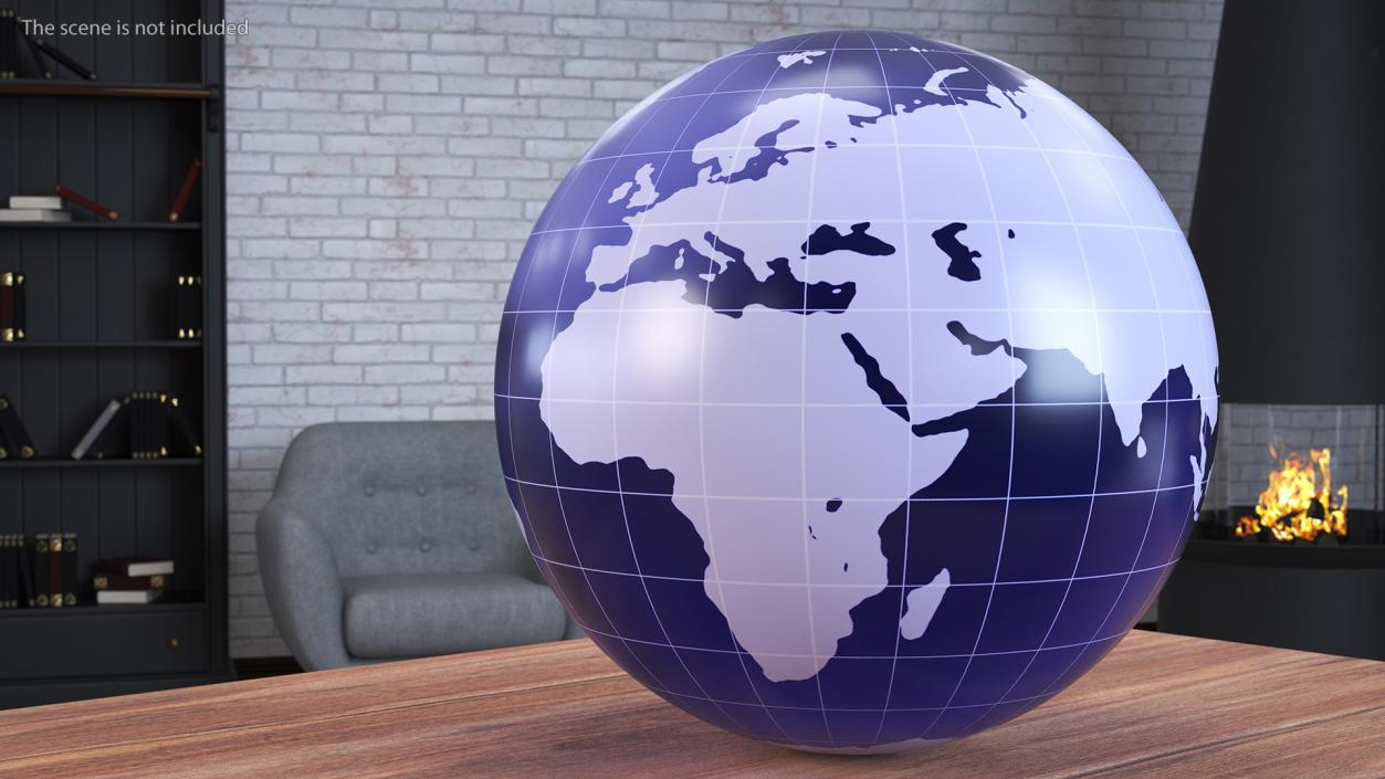 3D model Stylized Earth Globe