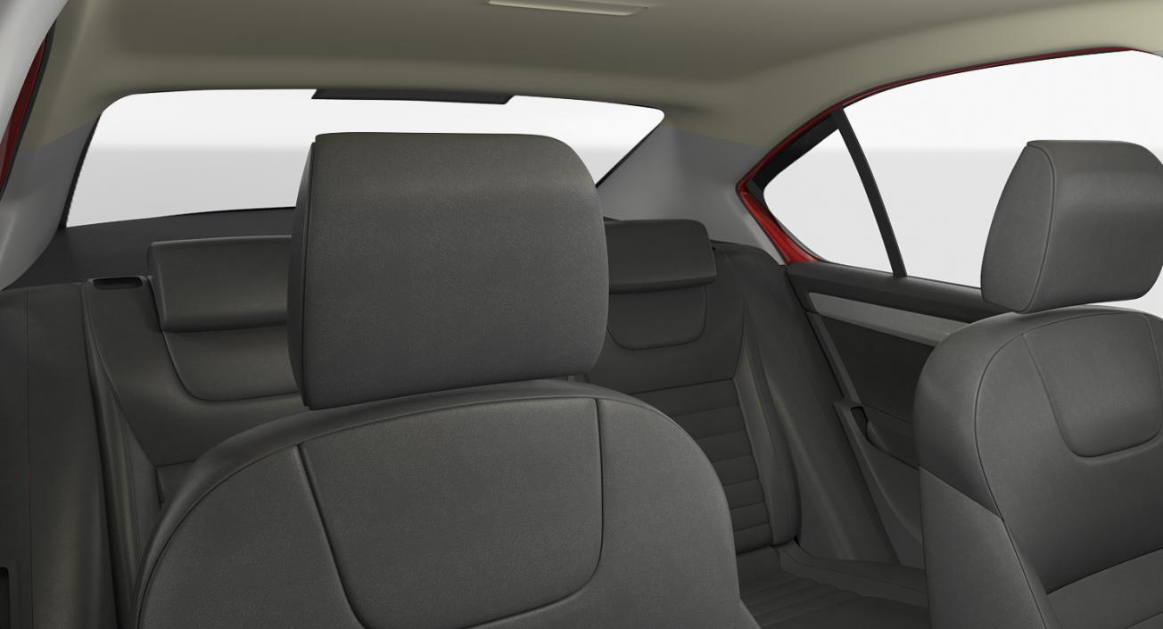 Skoda Octavia 2016 Simple Interior 3D model