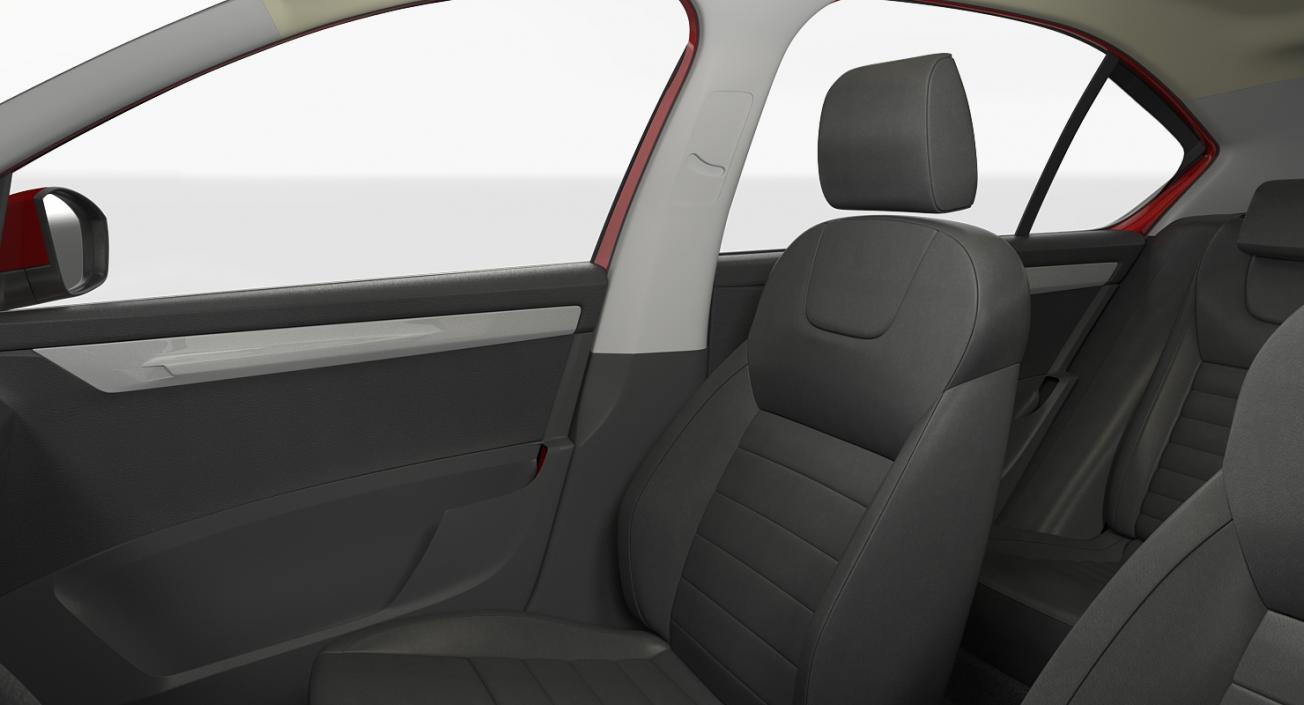 Skoda Octavia 2016 Simple Interior 3D model