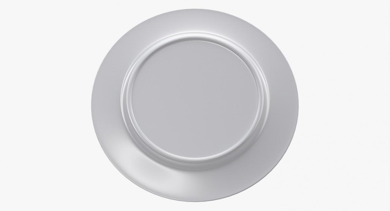 3D model Empty Plate And Silverware Set