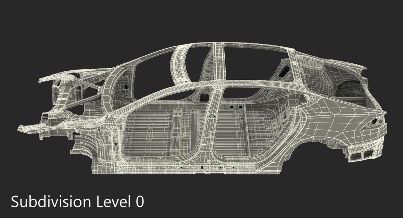 3D Tesla Model S Frame 3