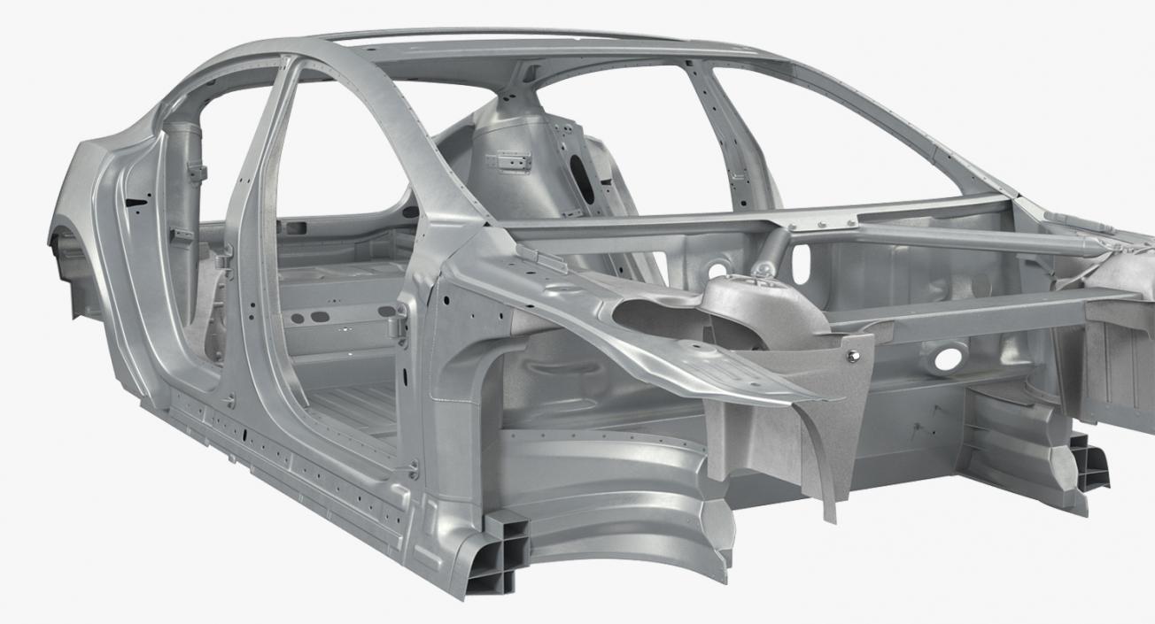 3D Tesla Model S Frame 3