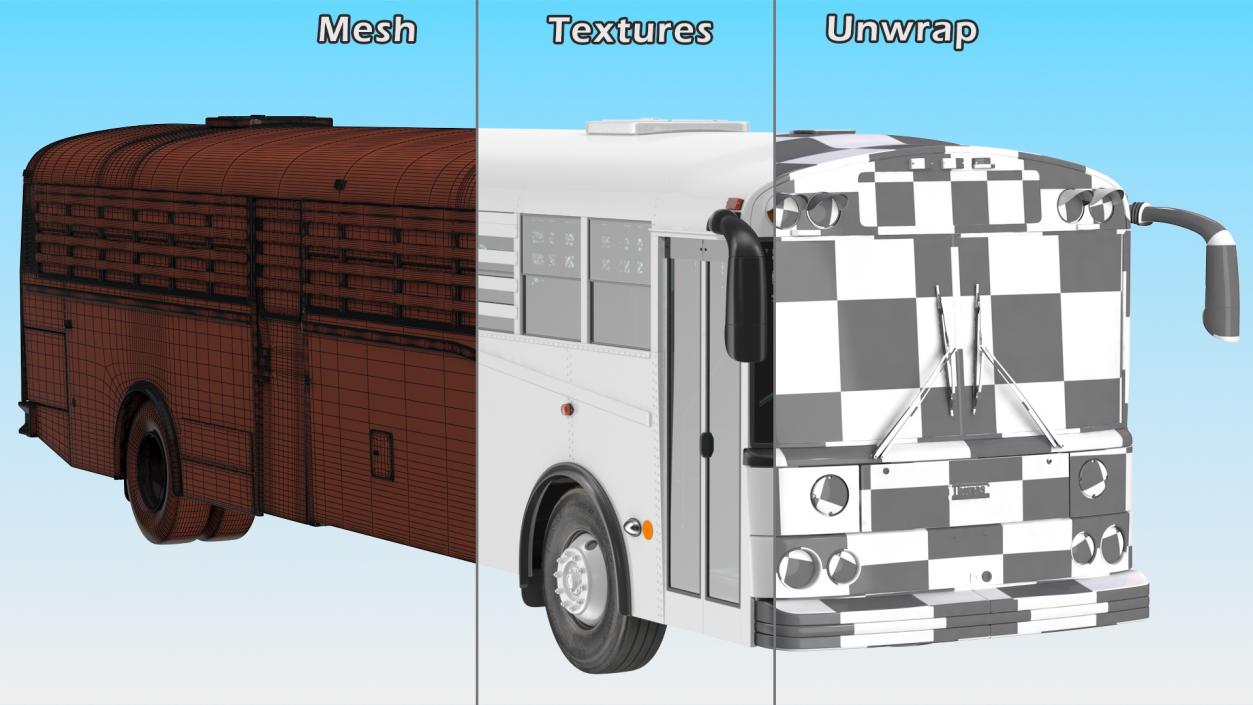 Thomas Saf T Liner Prison Transport Bus 3D model