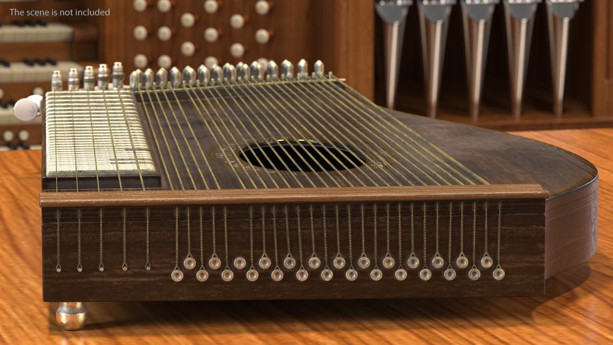 Concert Zither 3D model