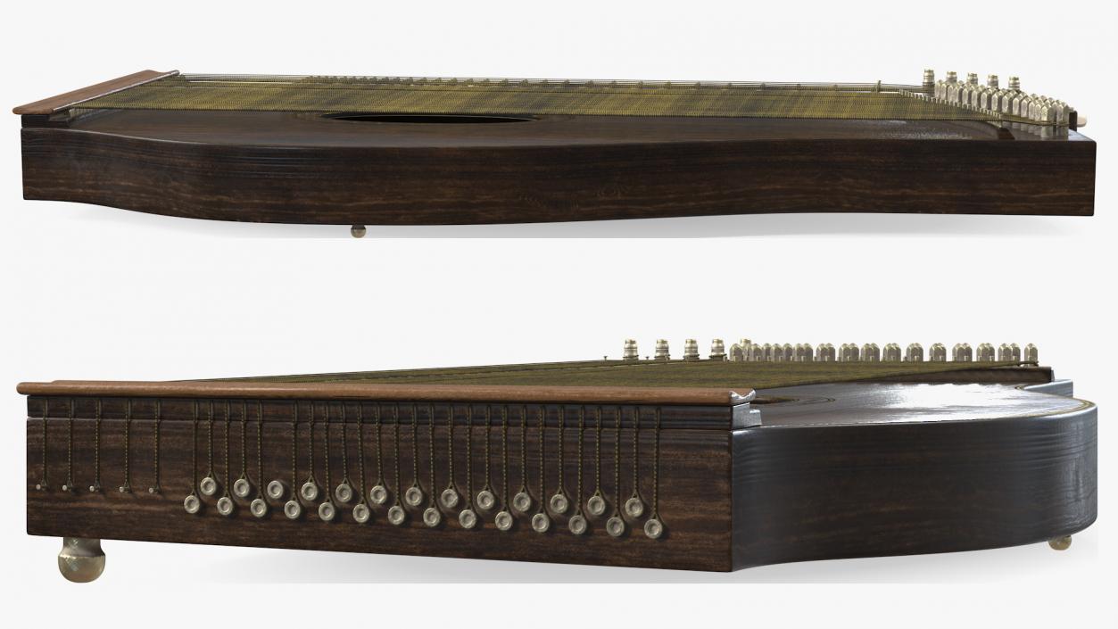 Concert Zither 3D model