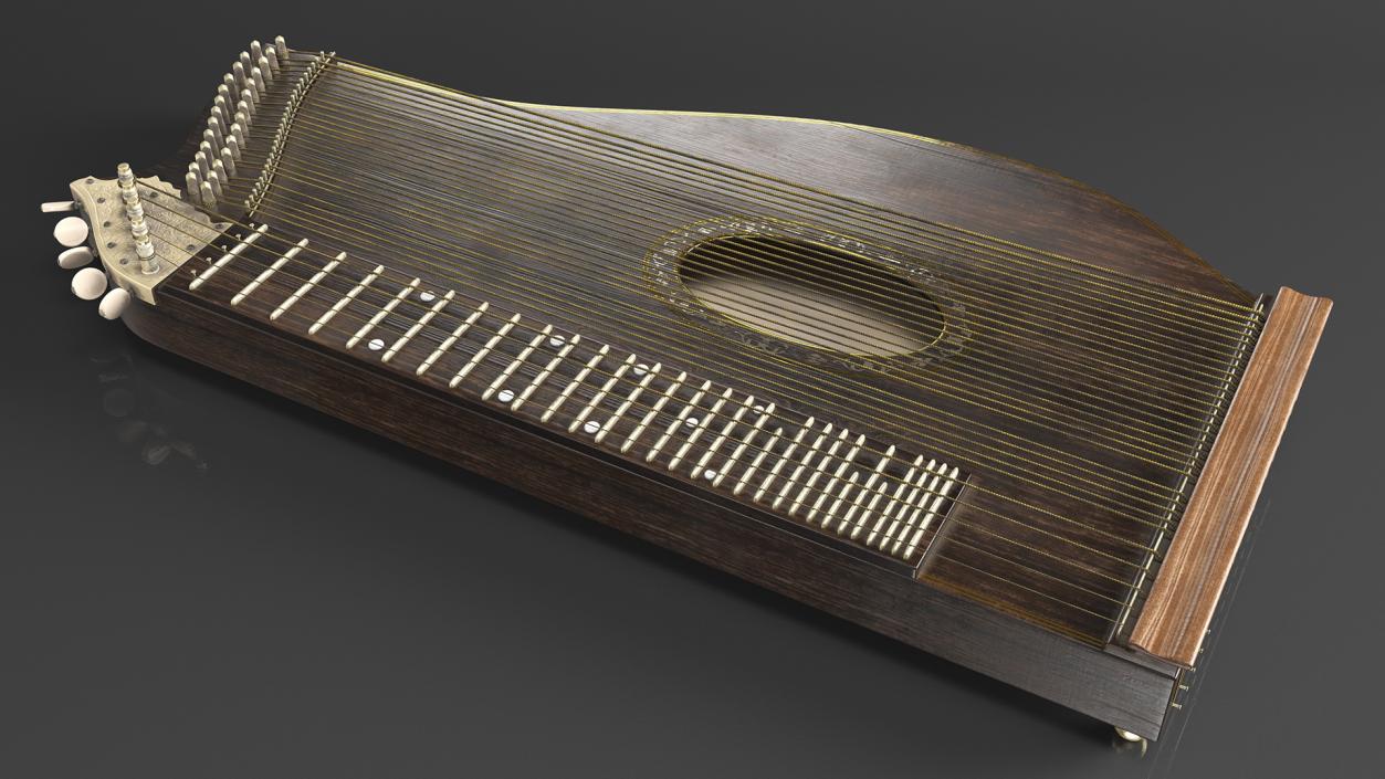 Concert Zither 3D model