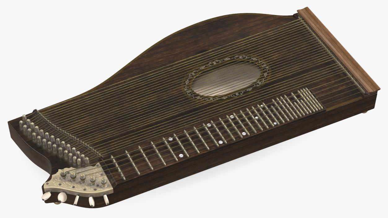 Concert Zither 3D model