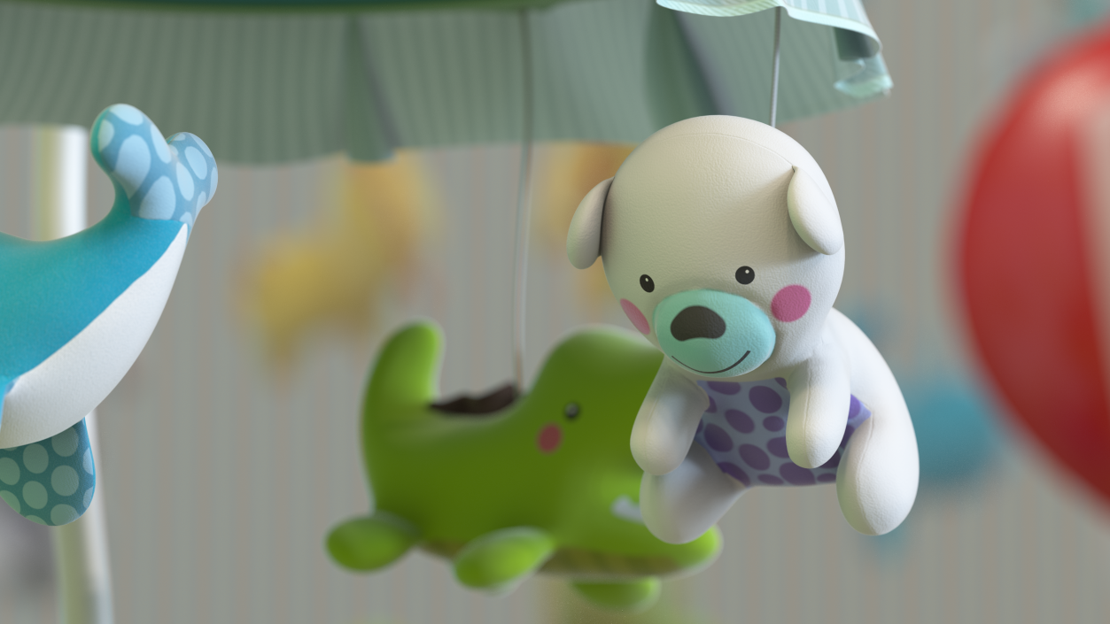 Baby Plastic Animal Toys 3D model