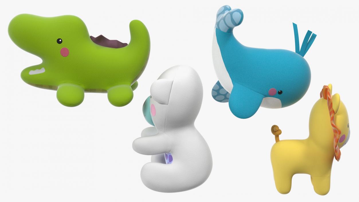 Baby Plastic Animal Toys 3D model