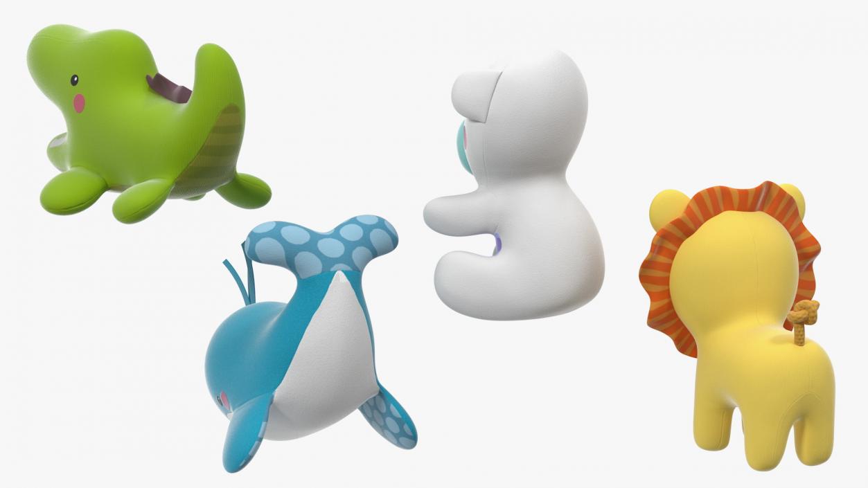 Baby Plastic Animal Toys 3D model